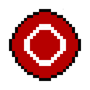 Cercle rouge indiquant que le local est fermé